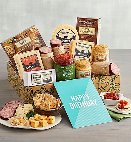 "Happy Birthday" Meat and Cheese Gift Box